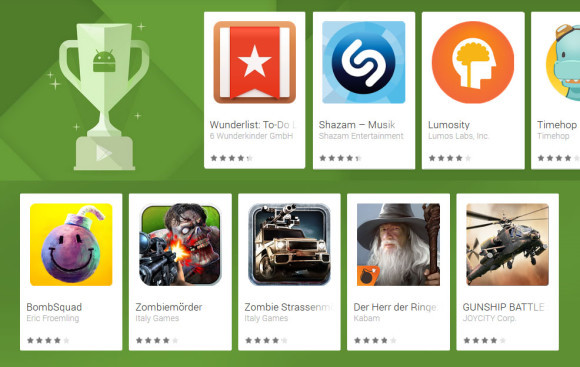 Die besten Android-Apps des Jahres 