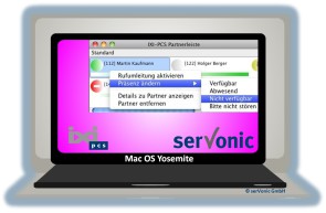 Servonic gibt CTI-Client für Mac OS X 10.10 frei 