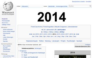 Wikipedia Webseite 2014 Rückblick 