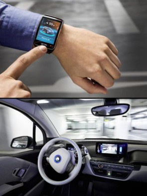 BMW i3 Smartwatch parken