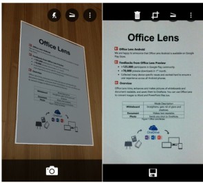 Office Lens nun auch für Android