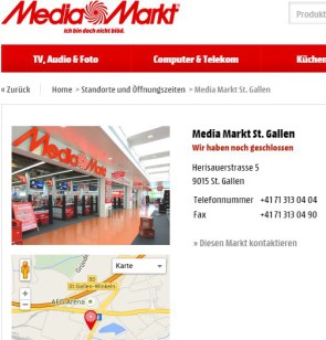 Media Markt eröffnet in St. Gallen Drive-In 