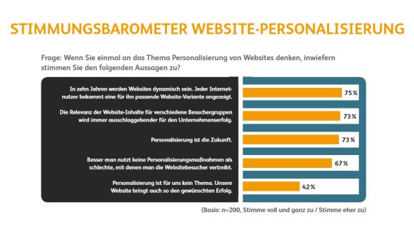 Stimmungsbarometer Website-Personalisierung