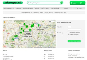 microspot.ch eröffnet drei neue Pick-Up Stationen  