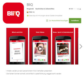Neue App BliQ für die Blick-Gruppe 