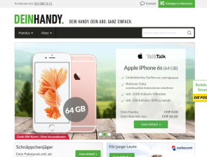 Launch der Webseite DeinHandy.ch durch Mobilezone 