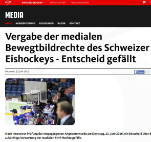 Kabelnetze booten Swisscom bei Eishockeyübertragungen aus 