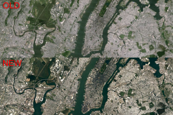 Gross-Update für Google Maps und Earth mit schärferen Satellitenfotos  