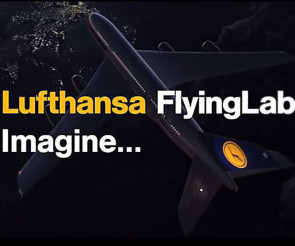 Lufthansa Flying Lab mit Flugzeug 