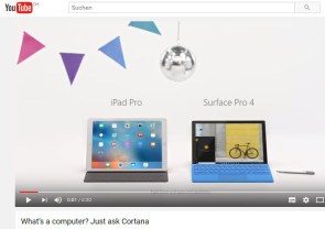 Microsoft macht sich über iPad Pro lustig 