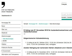 Premiere für das E-Voting-System der Post im Kanton Freiburg  