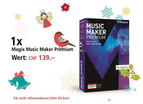 Am 2. Dezember Magix Musik Maker Premium gewinnen 