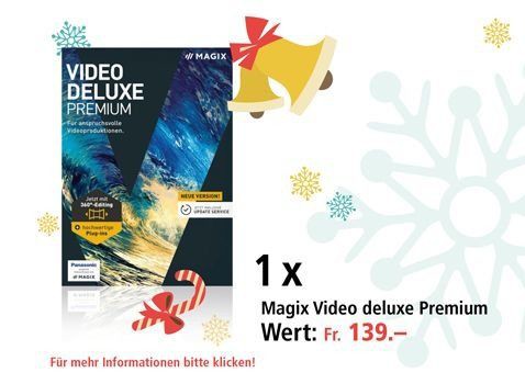 Am 7. Dezember MAGIX Video deluxe Premium gewinnen 