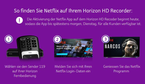 Netflix App ab sofort auf dem Horizon HD Recorder  