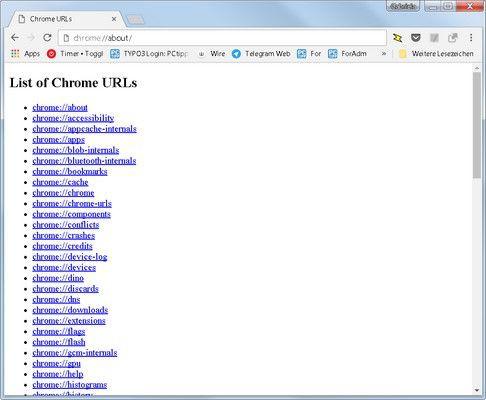 Schauen Sie mal etwas unter die Motorhaube von Googles Webbrowser Chrome. 