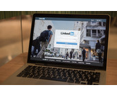 LinkedIn Web-App auf Notebook