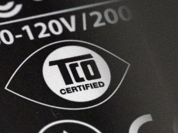 Nachhaltige Technik-Geräte an TCO-Siegel erkennbar 