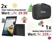 Am 1. Dezember ein Android Tablet und zwei Reisetaschen gewinnen.