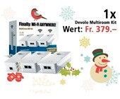 Am 6. Dezember ein Devolo Multiroom WiFi Kit gewinnen.