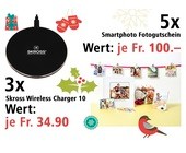 Am 18. Dezember Gutscheine für Smartphoto-Fotoprodukte und Skross Wireless Charger 10 gewinnen