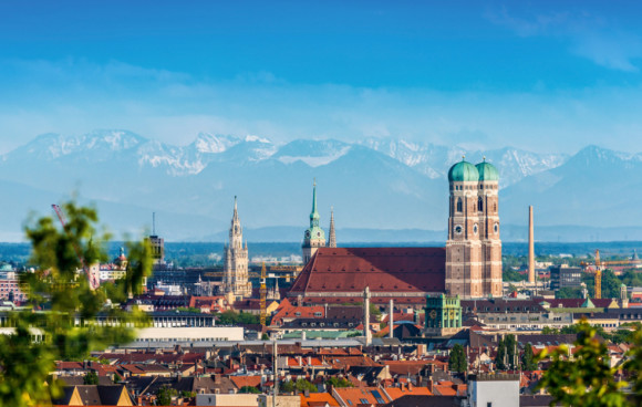 Alpenpanorama in München 