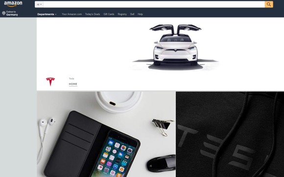 Tesla-Shop auf Amazon
