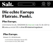 Salt All-inclusive-Mobilpaket für Europa in der Schweiz