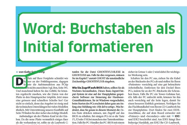 Word Libreoffice Den Ersten Buchstaben Als Initial Gestalten