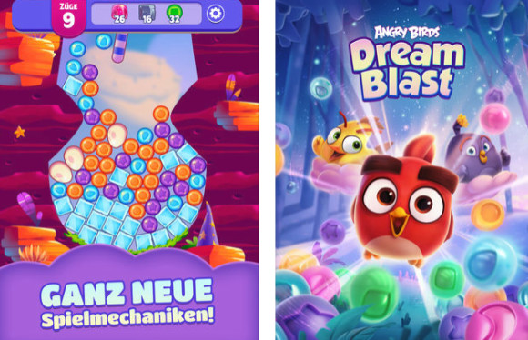 Angry Birds geraten mit Dream Blast auf Abwege 