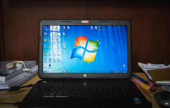 Notebook mit Windows 7 