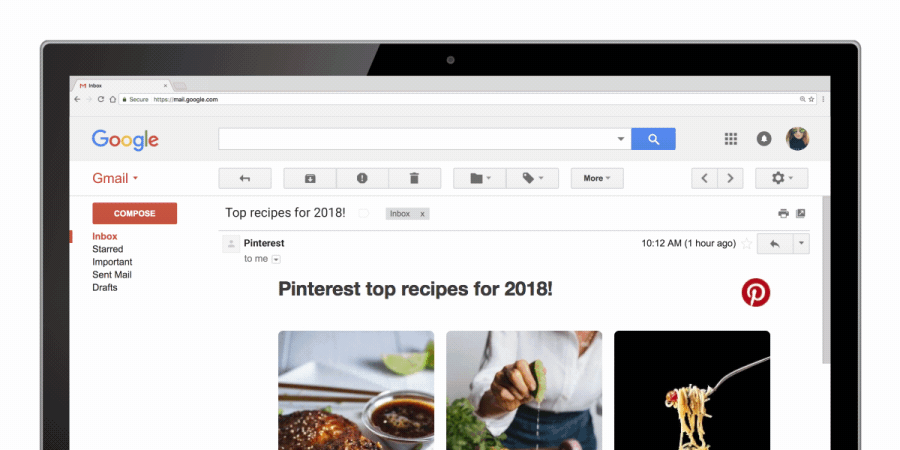 GmailAMP-Pinterest