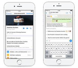 WhatsApp Business auf dem iPhone