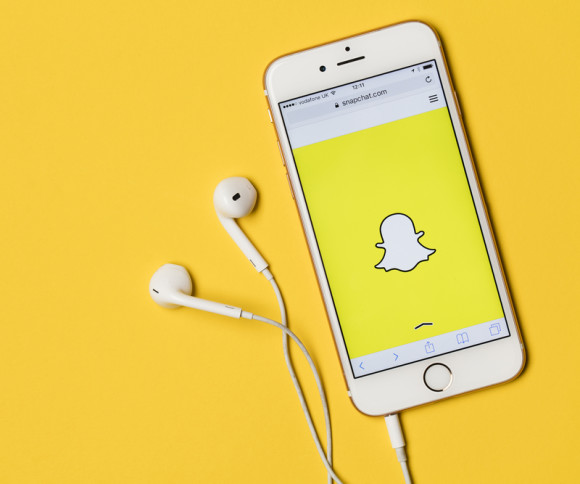 Snapchat App auf dem Smartphone 