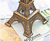 Eiffelturm auf Euro-Banknoten