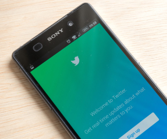 Twitter App auf dem Smartphone 