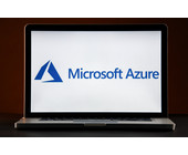 Microsoft-Azure-Logo auf Laptop-Bildschirm