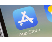 App Store Logo auf iPhone-Bildschirm