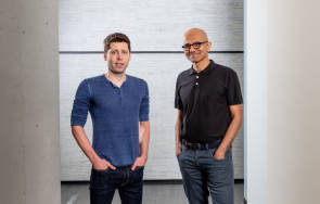 Sam-Altman und Satya Nadella