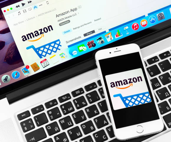 Amazon auf dem Smartphone 