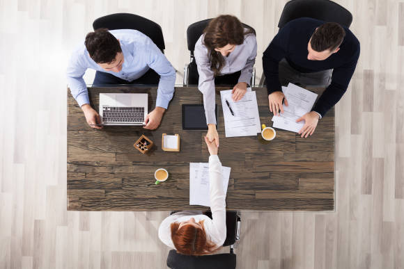 Meeting im Büro 