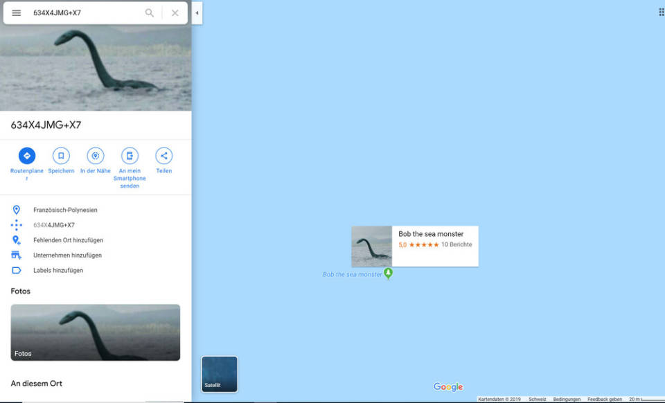 Google Maps Treffen Sie Bob Das Seemonster Onlinepc Ch