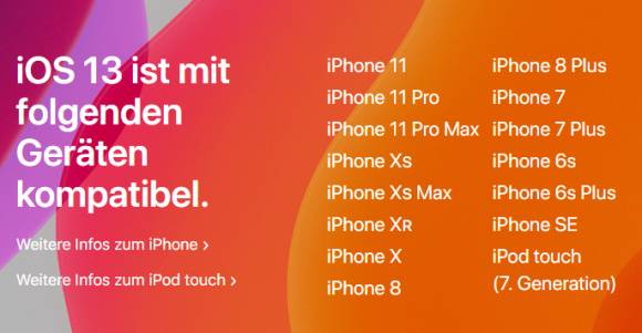 iOS 13 ab heute zur Installation auf den iPhones bereit 