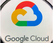 Google-Cloud-Logo untder der Lupe