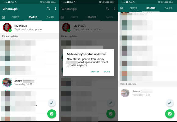 So Statusmeldungen bei WhatsApp verbergen 