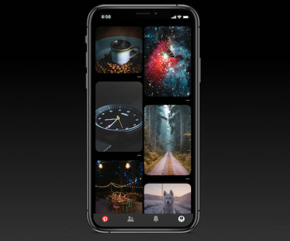 Pinterest-Dunkelmodus 