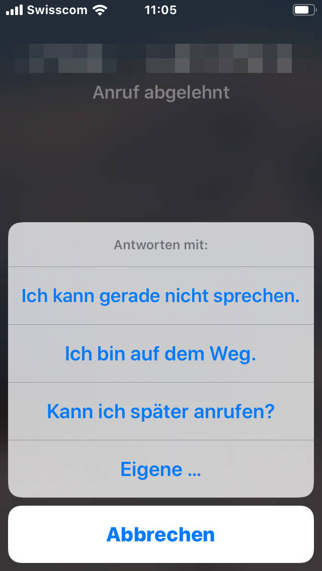 Anrufe werden automatisch abgelehnt