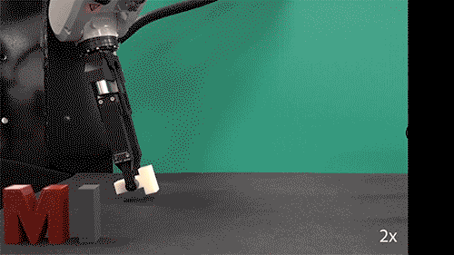 Der Robotergreifer in Aktion
