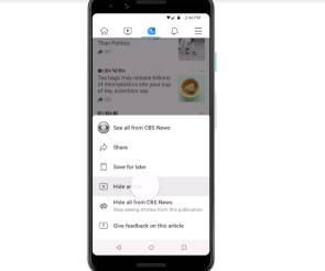 Facebook News Tab
