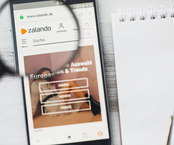 Zalando auf dem Smartphone 