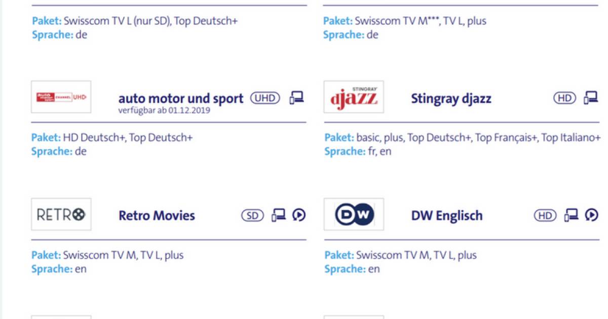 Neue Sender Bei Swisscom Tv Aufgeschaltet Onlinepc Ch